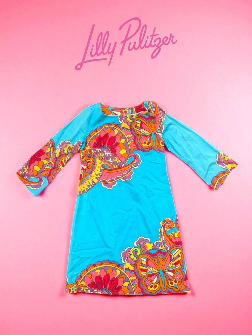 🌸 Lilly Pulitzer “By the River” Shift Dress – Size 0 – EUC 🌸